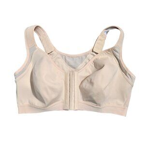 NWOT | DELIMIRA Front-Closure Posture Bra | X-Back Support | Beige | 38DD